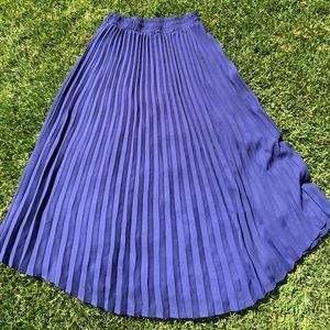 Blue flare skirt